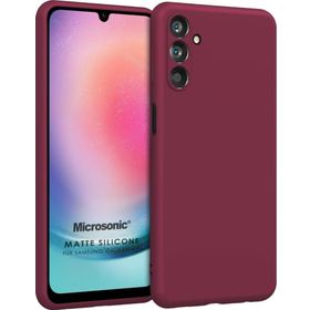 Microsonic Samsung Galaxy A24 Matte Silicone Mor Kılıf