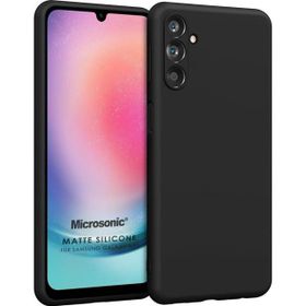 Microsonic Samsung Galaxy A24 Matte Silicone Siyah Kılıf