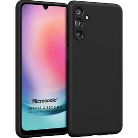 Microsonic Samsung Galaxy A24 Matte Silicone Siyah Kılıf