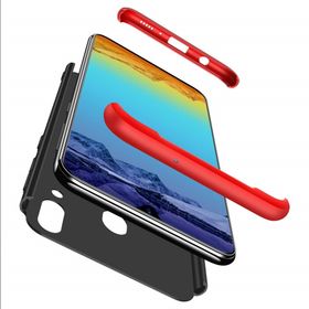Microsonic Samsung Galaxy A30 Double Dip 360 Protective Siyah Kılıf