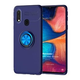 Microsonic Samsung Galaxy A30 Kickstand Ring Holder Lacivert Kılıf