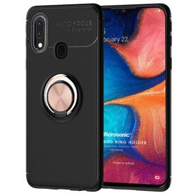 Microsonic Samsung Galaxy A30 Kickstand Ring Holder Lacivert Kılıf