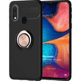 Microsonic Samsung Galaxy A30 Kickstand Ring Holder Lacivert Kılıf