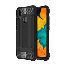 Microsonic Samsung Galaxy A30 Rugged Armor Siyah Kılıf