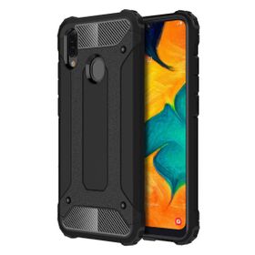 Microsonic Samsung Galaxy A30 Rugged Armor Siyah Kılıf