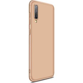 Microsonic Samsung Galaxy A30S Double Dip 360 Protective Gold Kılıf