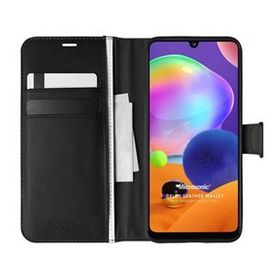 Microsonic Samsung Galaxy A31 Delux Leather Wallet Siyah Kılıf
