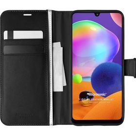Microsonic Samsung Galaxy A31 Delux Leather Wallet Siyah Kılıf