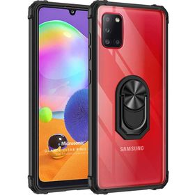 Microsonic Samsung Galaxy A31 Grande Clear Ring Holder Kılıf