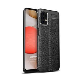 Microsonic Samsung Galaxy A32 4G Deri Dokulu Silikon Kılıf