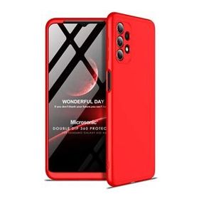 Microsonic Samsung Galaxy A32 4G Double Dip 360 Protective Kırmızı Kılıf