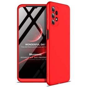 Microsonic Samsung Galaxy A32 4G Double Dip 360 Protective Kırmızı Kılıf