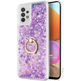 Microsonic Samsung Galaxy A32 4G Glitter Liquid Holder Mor Kılıf