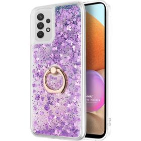 Microsonic Samsung Galaxy A32 4G Glitter Liquid Holder Mor Kılıf