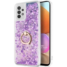 Microsonic Samsung Galaxy A32 4G Glitter Liquid Holder Mor Kılıf