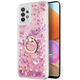 Microsonic Samsung Galaxy A32 4G Glitter Liquid Holder Pembe Kılıf