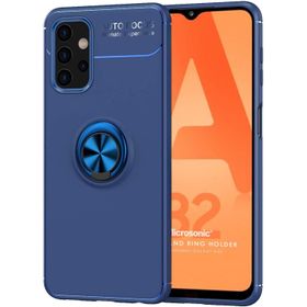 Microsonic Samsung Galaxy A32 4G Kickstand Ring Holder Lacivert Kılıf