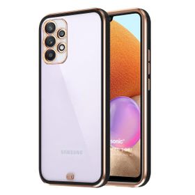 Microsonic Samsung Galaxy A32 4G Laser Plated Soft Siyah Kılıf