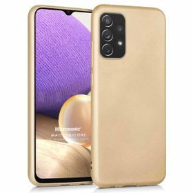 Microsonic Samsung Galaxy A32 4G Matte Silicone Gold Kılıf