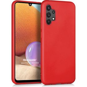 Microsonic Samsung Galaxy A32 4G Matte Silicone Kırmızı Kılıf
