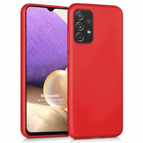 Microsonic Samsung Galaxy A32 4G Matte Silicone Kırmızı Kılıf
