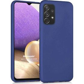 Microsonic Samsung Galaxy A32 4G Matte Silicone Lacivert Kılıf
