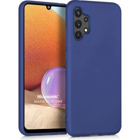 Microsonic Samsung Galaxy A32 4G Matte Silicone Lacivert Kılıf