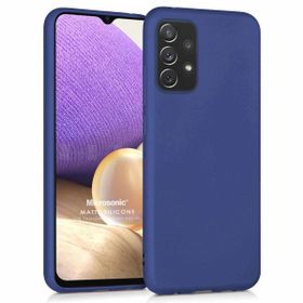 Microsonic Samsung Galaxy A32 4G Matte Silicone Lacivert Kılıf