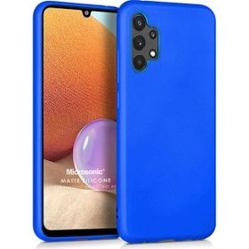 Microsonic Samsung Galaxy A32 4G Matte Silicone Mavi Kılıf