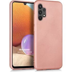Microsonic Samsung Galaxy A32 4G Matte Silicone Rose Gold Kılıf