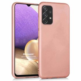 Microsonic Samsung Galaxy A32 4G Matte Silicone Rose Gold Kılıf