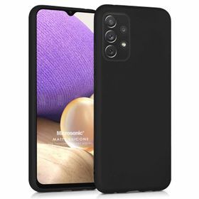 Microsonic Samsung Galaxy A32 4G Matte Silicone Siyah Kılıf