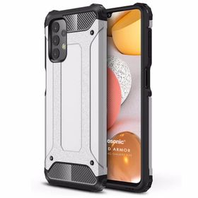 Microsonic Samsung Galaxy A32 4G Rugged Armor Gümüş Kılıf
