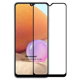 Microsonic Samsung Galaxy A32 4G Tam Kaplayan Temperli Siyah Cam Ekran Koruyucu