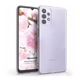 Microsonic Samsung Galaxy A32 4G Transparent Soft Beyaz Kılıf