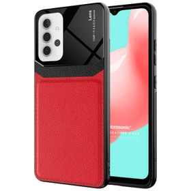 Microsonic Samsung Galaxy A32 4G Uniq Leather Kırmızı Kılıf