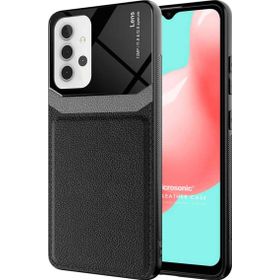 Microsonic Samsung Galaxy A32 4G Uniq Leather Siyah Kılıf
