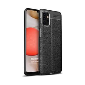 Microsonic Samsung Galaxy A32 5G Deri Dokulu Silikon Kılıf