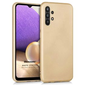 Microsonic Samsung Galaxy A32 5G Matte Silicone Gold Kılıf