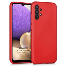 Microsonic Samsung Galaxy A32 5G Matte Silicone Kırmızı Kılıf