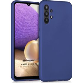 Microsonic Samsung Galaxy A32 5G Matte Silicone Lacivert Kılıf