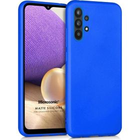 Microsonic Samsung Galaxy A32 5G Matte Silicone Mavi Kılıf