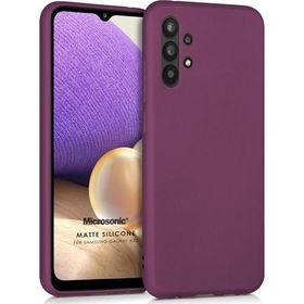 Microsonic Samsung Galaxy A32 5G Matte Silicone Mor Kılıf