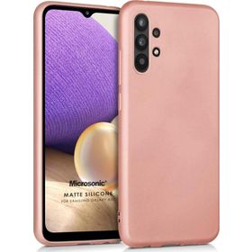 Microsonic Samsung Galaxy A32 5G Matte Silicone Rose Gold Kılıf