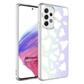 Microsonic Samsung Galaxy A33 5G Braille Feel Desenli Cow Kılıf
