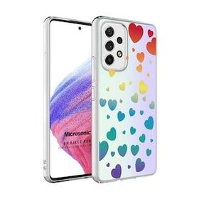 Microsonic Samsung Galaxy A33 5G Braille Feel Desenli Kalp Kılıf