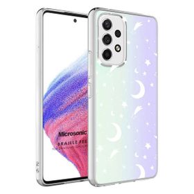 Microsonic Samsung Galaxy A33 5g Braille Feel Desenli Moon Kılıf