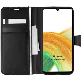 Microsonic Samsung Galaxy A33 5G Delux Leather Wallet Cep Telefonu Kılıfı