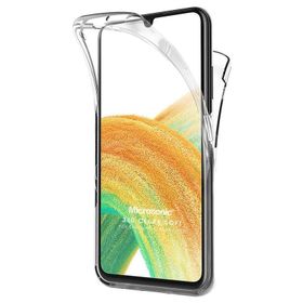 Microsonic Samsung Galaxy A33 5G Full Koruma 360 Şeffaf Cep Telefonu Kılıfı