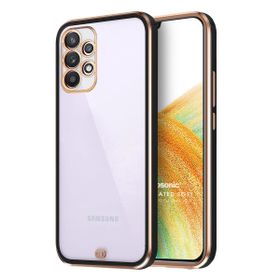 Microsonic Samsung Galaxy A33 5G Laser Plated Soft Siyah Kılıf